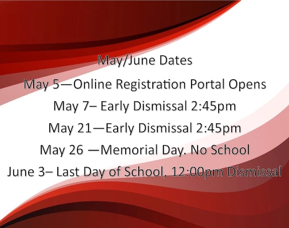  May/June Dates